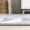 Jonathan Y Monstera Tropical Leaf High-Low Light Gray/Navy 3 ft. x 5 ft. Indoor/Outdoor Area Rug AMC113A-3 - alternate 7
