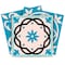 Homeroots 8" X 8" Sky Blue Mosaic Peel And Stick Removable Tiles 390822 - alternate 4