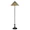 Homeroots 63" Brass 2-Light Traditional Floor Lamp, Blue and Orange Dragonfly Tiffany Glass Empire Shade 526321 - alternate 4