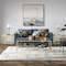 Homeroots 54" Gold Glass And Steel Coffee Table With Two Shelves 520935 - alternate 9