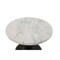 Homeroots 21" White and Black Distressed Marble and Solid Wood Round Pedestal End Table 605356 - alternate 9