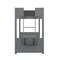 Flash Furniture Dallas Bunk Bed Twin Over Twin, Convertible Solid Wood Bunk Bed Frame w/Ladder, Gray MG-0900-30-TTB-GY-GG - alternate 9