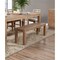 Homeroots 60" Natural Distressed Solid Wood Dining Bench 524063 - alternate 8