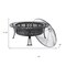 Homeroots 40in Black Steel Wood Burning Round Fire Pit 666302 - alternate 5