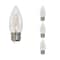 Bulbrite LED Filament 5W, Dimmable B11, Clear Glass, E26 Base, 2700K, 500 Lm, 4PK 862842 - alternate 1