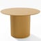 Homeroots 46" Brown Solid Wood Pedestal Base Round Top Dining Table 720972 - alternate 1