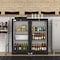 Koolmore 2 Door Back Bar Cooler  Counter Height Glass Door Refrigerator with LED Lighting - 7.4 cu.ft., Black BC-2DSW-BK - alternate 8