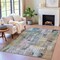 Homeroots 10' X 14' Blue Black And Copper Abstract Washable Indoor Outdoor Area Rug 630950 - alternate 8