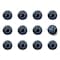 Homeroots 1.5" X 1.5" X 1.5" Black And Light Blue Knobs, 12PK 321683 - alternate 1