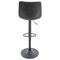 Leisuremod Tilbury Modern Adjustable Bar Stool with Footrest and 360-Degree Swivel, Charcoal Black TS29BL - alternate 8