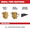 Milwaukee Tool 12 in x 5 TPI Reciprocating Saw Blade, 3 PK 48-00-5327 - alternate 4