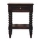 Homeroots 24" Brown Solid Wood Two Drawer Nightstand 701740 - alternate 1