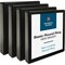 Business Source Round Ring View Binder, Black, 4PK BSN09954BD - alternate 1