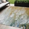 Homeroots 5' X 8' Orange Abstract Washable Indoor Outdoor Area Rug 608614 - alternate 1