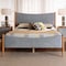 Baxton Studio Taylin Mid-Century Grey Corduroy and Oak Brown Wood Queen Bed 257-14148-ZORO - alternate 10
