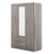 Homeroots Gray Solid and Manufactured Wood Bedroom Set 592878 - alternate 8