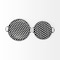 Homeroots Set of Two Black Round Metal Indoor Outdoor Tray With Handles 376053 - alternate 7