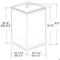 Azar Displays Square Candy Bin with Acrylic Lid - 0.75 Gallon Airtight Food Storage 400431 - alternate 9