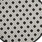 Homeroots 4' Black And White Round Geometric Indoor Outdoor Area Rug 546858 - alternate 4