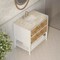 James Martin Vanities Olena 36" Single Vanity, Light Mappa Burl and Polished White, w/ 3 CM Tajnar Eclos Top D804-V36-LMB-3TJR - alternate 10
