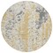 Homeroots 8' Gold And Ivory Round Abstract Washable Indoor Outdoor Area Rug 612613 - alternate 8