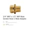 Proline Series Brass 3/4-in MHT x 1/2-in MIP Adapter GH-663B - alternate 4