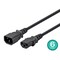 Monoprice SVT; SJT Extension Cord, 18 AWG, Indoor, 18/3, 1 Outlets, IEC 60320 C13, Black, IEC 60320 C14, 6 ft 39776 - alternate 1