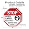Signmission Stop Safety Glasses Required Beyond, 18 inch X 18 inch, Plastic Sign, 2PK OC-P-2PACK-18-308 - alternate 6