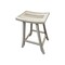 Homeroots 30" X 15" Light Gray Teak Square Shower Bench 376788 - alternate 8