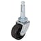 Prosource Swivel Caster, 1-1/4 in Dia Wheel, 1-1/4 in W Wheel, Black, 40 lb, Steel Housing Material JC-B05-PS - alternate 1