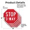 Signmission Stop 3-way, 6 inch X 6 inch, Vinyl Decal, 5PK OC-D-5PACK-6-14 - alternate 3