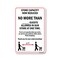 Signmission Public Safety, 7" Height, Aluminum, 10" X 7", Store Capacity Now Reduced No More Than 2 OS-NS-A-710-25437 - alternate 1