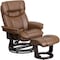 Flash Furniture Palimino LeatherSoft Recliner and Curved Ottoman BT-7821-PALIMINO-GG - alternate 1