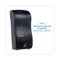Boardwalk Rely Hybrid Liquid Soap/Hand Sanitizer Dispenser, 900mL, 5.5x4x12, Blk SH900SBBW - alternate 10