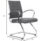 Leisuremod Benmar Modern Office Chair with Faux Leather Sled Base Task Chair & Arms BGO19GRL - alternate 8