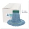 Boardwalk Super Loop Wet Mop Head, Cotton/Synthetic Fiber, 5in Headband, Medium Size, Blue, 12PK BWK502BLCT - alternate 9