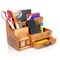 Homeroots Natural Rustic Wood Desk or Counter Organizer 400941 - alternate 5