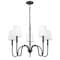 Z-Lite Jisele Matte Black 5 Light Chandelier 4505-5MB - alternate 7
