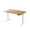 Homeroots 48" Adjustable Brown and White Stainless Steel Computer Desk 397742 - alternate 6