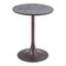 Homeroots 24" Black and Bronze Wood and Steel Pedestal Base Round Top Dining Table 572241 - alternate 8
