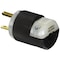 Hubbell Wiring Insulgrip 2-Pole 3-Wire 15A 250V Straight Blade 6-15P Industrial Grade White HBL5666C - alternate 2