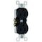 Legrand Straight Blade Receptacle, 5-15R, 15 A, 125V AC, 2 Pole, 3 Wire, Self-Grounded 3232TRBKCC14 - alternate 1