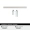 Amerock Cityscape 3-3/4 inch (96mm) Center-to-Center Polished Chrome Cabinet Pull, 25PK 25VMP3713126 - alternate 4