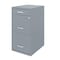 Space Solutions 14.25 in W 3 Drawer Vertical File Cabinet W/ Pencil Drawer, Platinum 25153 - alternate 4