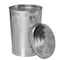Gardenised 26 gal Round Outdoor Can, Silver, Galvanized Steel, 18.5 in QI004756 - alternate 8