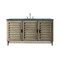 James Martin Vanities Portland 60'' S Vanity Whitewashed Walnut w/ Parisien Bleu Silestone Top w/ Wireless Charger 620-V60S-WW-FPBL - alternate 1