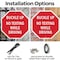 Signmission Buckle Up No Texting While Driving, 10 Inch X 10 Inch, Aluminum Metal Signs OC-A-10-29 - alternate 6