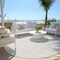 Homeroots 8' Taupe And Silver Round Geometric Washable Indoor Outdoor Area Rug 594517 - alternate 8