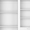 Homeroots Set of Two White Wood Seven Tier Modular Bookcase with Two Doors, 2PK 546624 - alternate 4