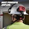 Milwaukee Tool HardHatCoolingFan, Black/Red, SlotMount 48-73-1385 - alternate 12